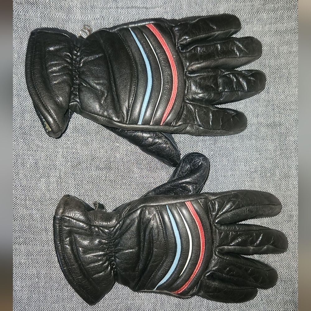 Vintage Insulated Leather Gloves,  Men's Small/Med